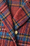 Plaid Double-Breasted Blazer