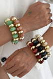 Mixed Stone and Bead Stretch Bracelet