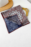 Paisley and Geometric Print Square Scarf