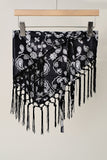 Elephant Print Fringe Scarf