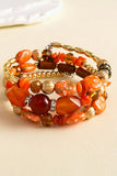Multi-Strand Beaded Charm Bracelet Set