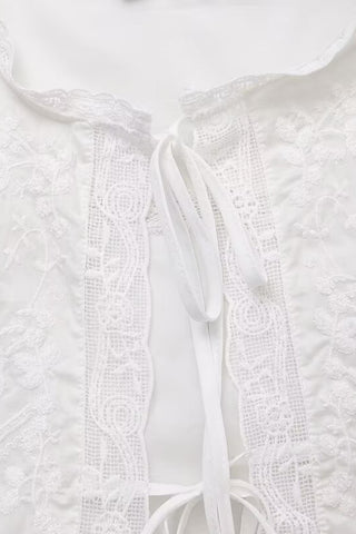 Tie-Front Sleeveless Blouse