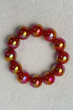 Iridescent Bead and Translucent Resin Bangle