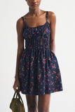 Smocked Gingham Casual Dress