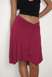 Striped Midi Wrap Skirt