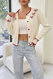Bow Detail Button-Front Cardigan