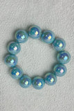 Iridescent Bead and Translucent Resin Bangle