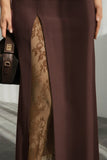 Side-Slit Lace Skirt