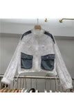 Lace and Denim Contrast Jacket