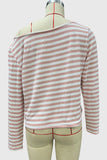 Striped Off-Shoulder Knit Top
