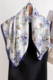 Floral Satin Finish Neck Scarf