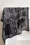 Paisley Print Satin Finish Square Scarf