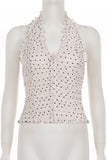 Polka Dot Halter Neck Tank