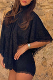 Lace Cape Short Set