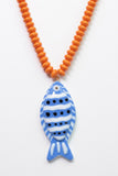 Fish Pendant Beaded Necklace