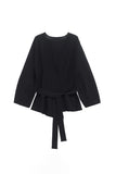 V-Neck Wrap Tie Waist Knit Cardigan