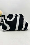 Zigzag Pattern Woven Pouch Bag