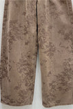 Floral Print High-Waist Barrel Jeans
