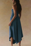 Strapless Striped Jumpsuit