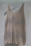 Sequin V-Neck Sleeveless Tank