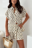 Polka-Dot Short Set