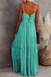 Tiered Maxi Dress with Subtle Print