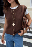 Casual Button-Front Vest