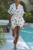 Polka Dot Wrap Short Set