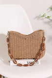 Braided Chain Strap Shoulder Bag