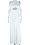 Sleeveless Cutout Maxi Dress