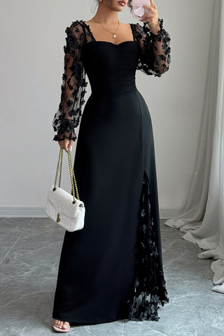Elegant Long-Sleeve Elegant Dress