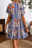 Bohemian Print Relaxed Casual Dress