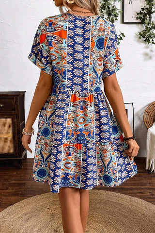 Bohemian Print Relaxed Casual Dress
