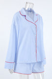 Classic Striped Pajama Short Set