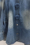 Round Button Long Sleeve Shirt