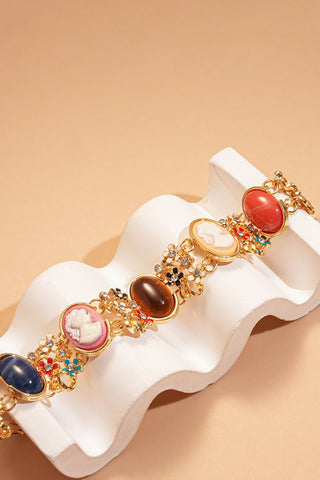 Vintage Charm Cameo Bracelet