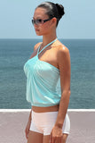 Halter Neck Ruched Tank Top