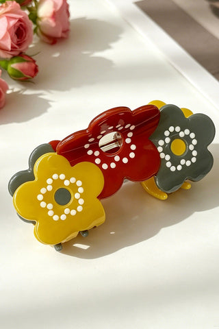Floral Claw Hair Clip