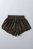 Elastic-Waist Casual Shorts