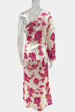 One-Shoulder Floral Maxi Dress