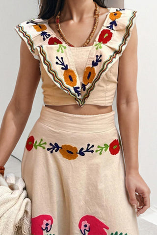 Tropical Skirt Set