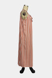 Striped Tie-Front Casual Dress