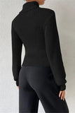 Cut-Out Ribbed Knit Top