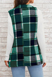 Buttoned Plaid Vest for Versatile Styling