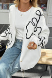 Floral Pattern Button-Front Cardigan