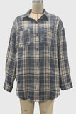 Plaid Button-Front Shirt