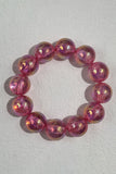 Iridescent Bead and Translucent Resin Bangle
