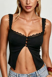Polka Dot Open-Front Top
