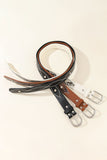 Studded Snake Print Belt