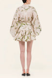Floral Print Ruffled Skirt Set